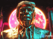 Giant golden Trump statue holding Bitcoin appears outside US Capitol