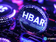 HBAR price forms a risky pattern as ETF inflows stagnate