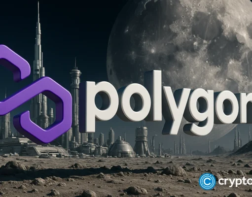 Polygon price in bullish pattern, transaction addresses jump