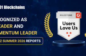 101 Blockchains Recognized as a Leader & Momentum Leader in G2 Summer 2026 Reports