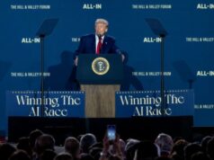 Trump Calls Nvidia CEO Mid-Speech, Dismisses AI Takeover Fears as ‘Hoax’